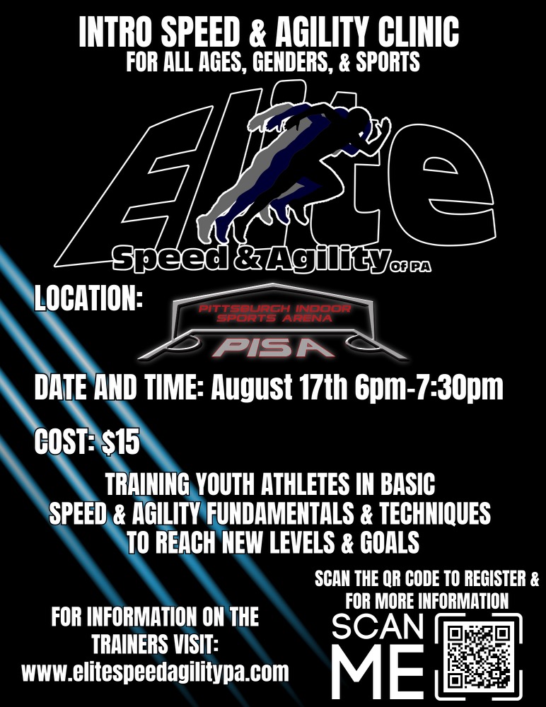 ELITE SPEED AND AGILITY – 1 PISA Speed & Agility Clinics